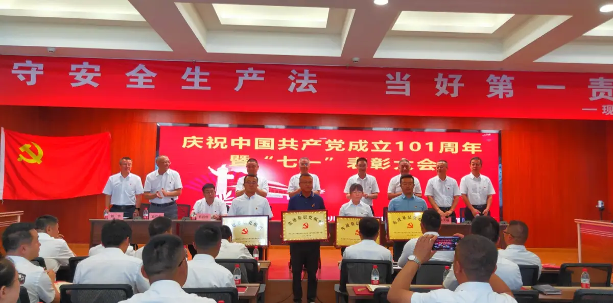 先进基层党组织表彰现场